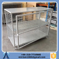 Apilable Hot Dip galvanizado de luz deber Cage de alambre